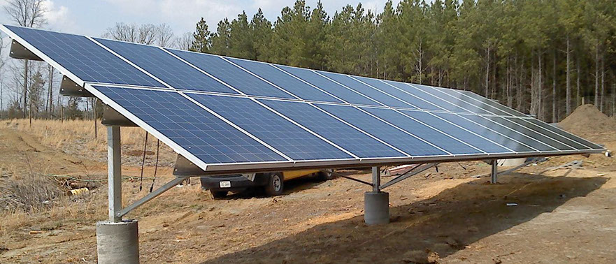 Fist Solar array in Central VA